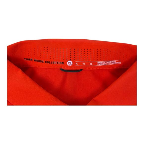 Nike Tiger Woods Velocity Max Blocked Polo Shirt Men XL Orange 833163-852 - Picture 15 of 16